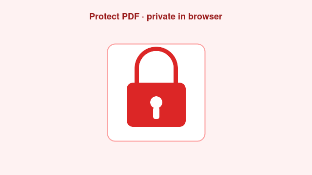 Protect a PDF with a password free in your browser