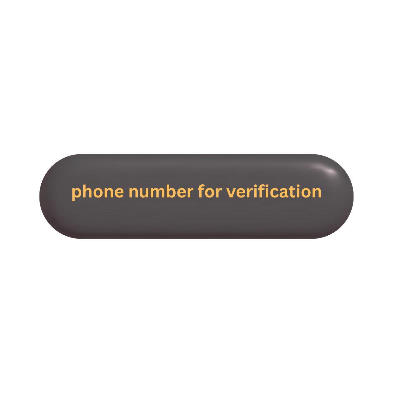 fake number and verify code